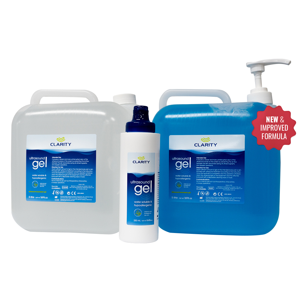 CLARITY ULTRASOUND TRANSMISSION BLUE GEL 5 LITRE