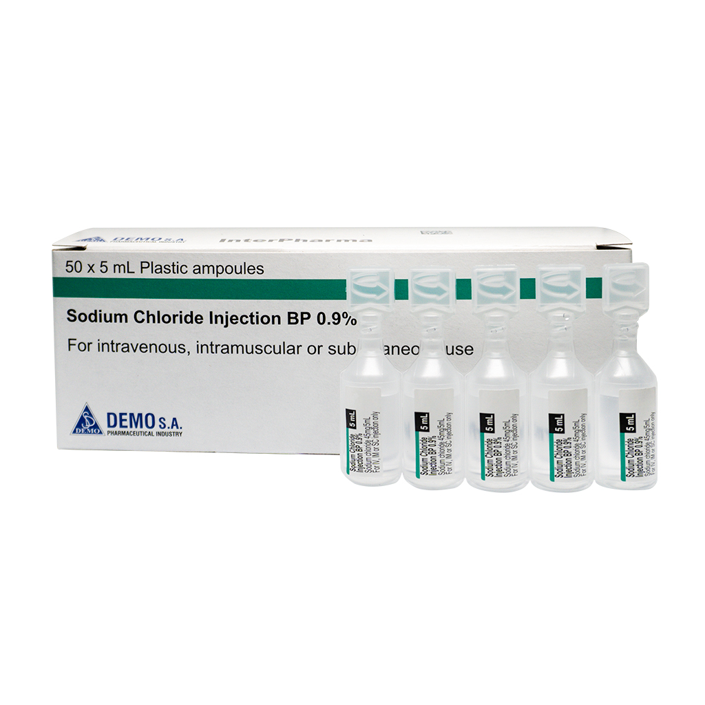 PFIZER SODIUM CHLORIDE 0.9% 5ML INJ - 50