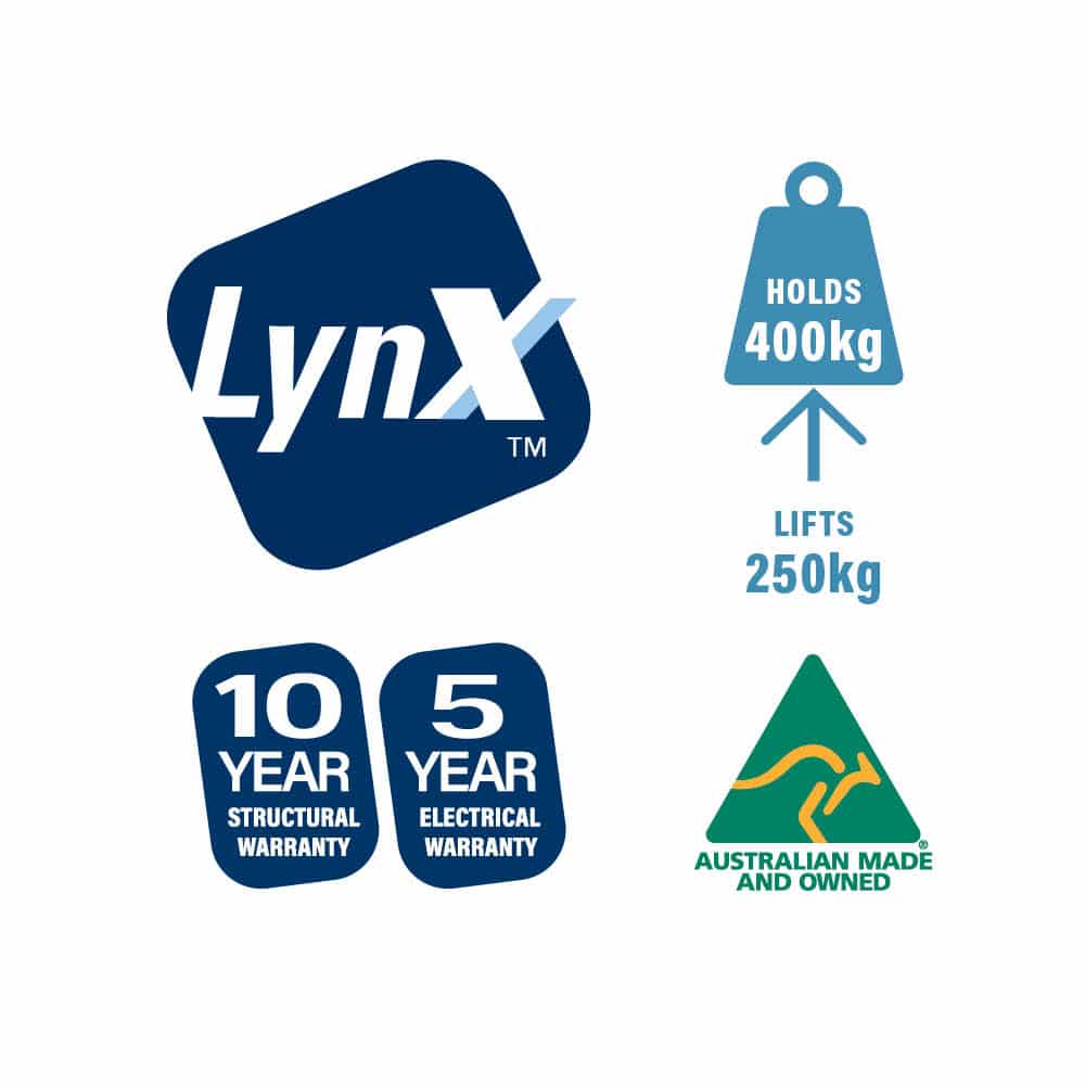 LYNX GP UNIVERSAL EXAMINATION TABLE (710 WIDE) THREE SECTION WITH LOCKABLE CASTORS
