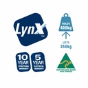 LYNX GP UNIVERSAL EXAMINATION TABLE (710 WIDE) THREE SECTION WITH LOCKABLE CASTORS