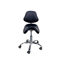 TASK MEDICAL CHAIR WITH BACK - BLACK