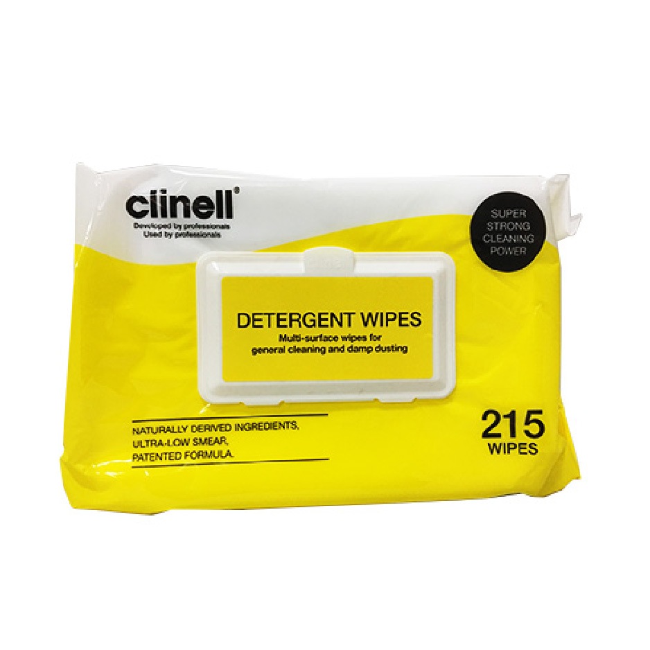 CLINELL DETERGENT WIPES SOFT PACK - 215 (CDW215AUS)