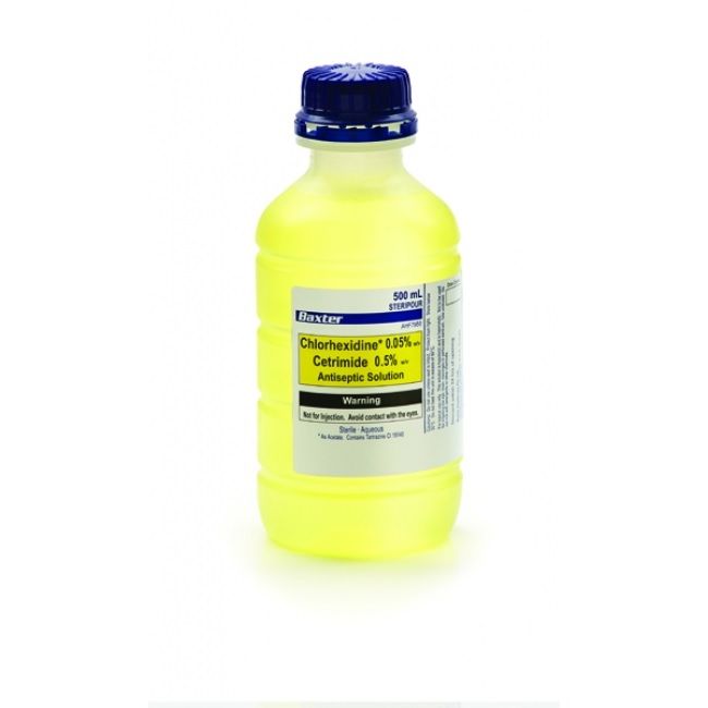 BAXTER CHLOREXIDINE 0.015 % + CETRIMIDE 0.15 %  500ML (AHF7970)