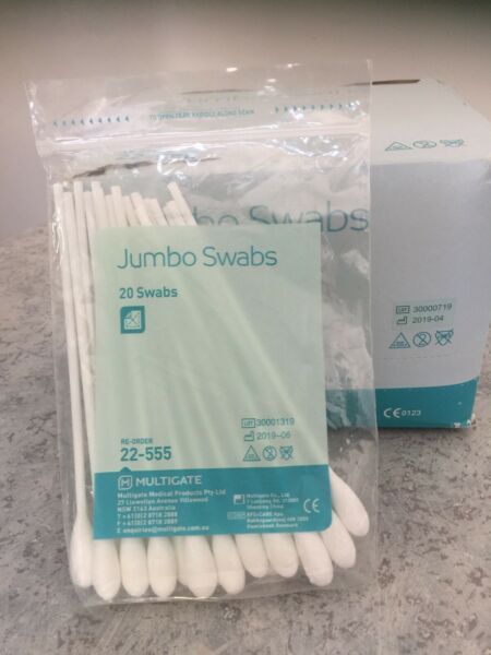 JUMBO SWABS COTTON TIPS APPLICATOR 16cm (22-555) - 20