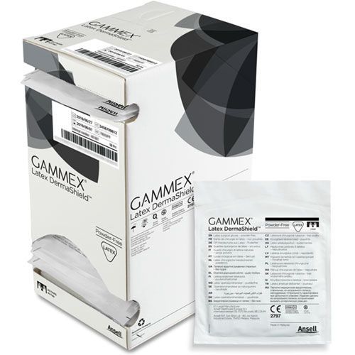 GAMMEX DERMASHIELD STERILE POWDER FREE LATEX SURGICAL GLOVES 6.5 - 50 (330063065)