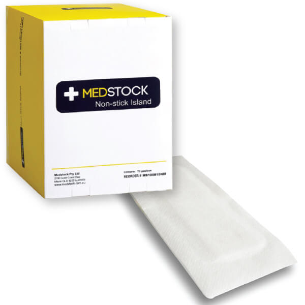 MEDSTOCK FABRIC ISLAND DRESSING 5X7CM-100 (MS100507NSI)