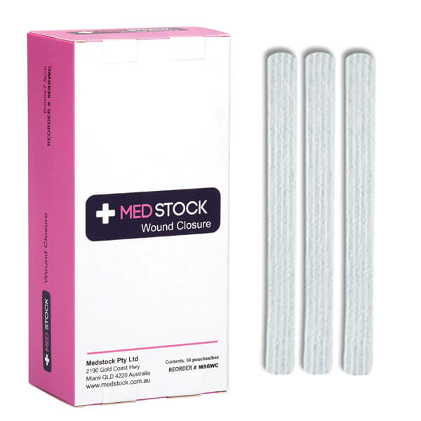 MEDSTOCK SKIN CLOSURE STRIPS 6MM x 75MM MS6WC - Box of 50