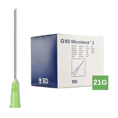 BD NEEDLE 21G X 2" - 100 (301155)