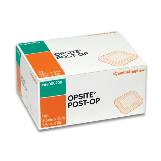 OPSITE POST-OP FILM ISLAND DRESSING 6.5 X 5CM - 100 (66000708)