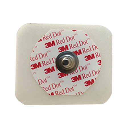 3M RED DOT ECG MONITORING ELECTRODE 1.60" X 1.36" WITH FOAM TAPE AND STICKY GEL 2560 -50