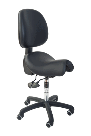 BAMBACH MEDIUM (STANDARD) SADDLE SEAT + BACK - BLACK (1STV)