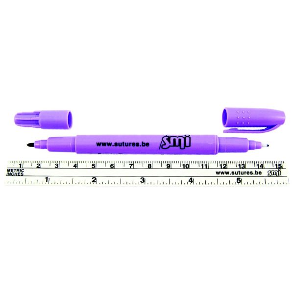 SKIN PEN SMI DOUBLE ENDED WITH RULER(ZSM20)