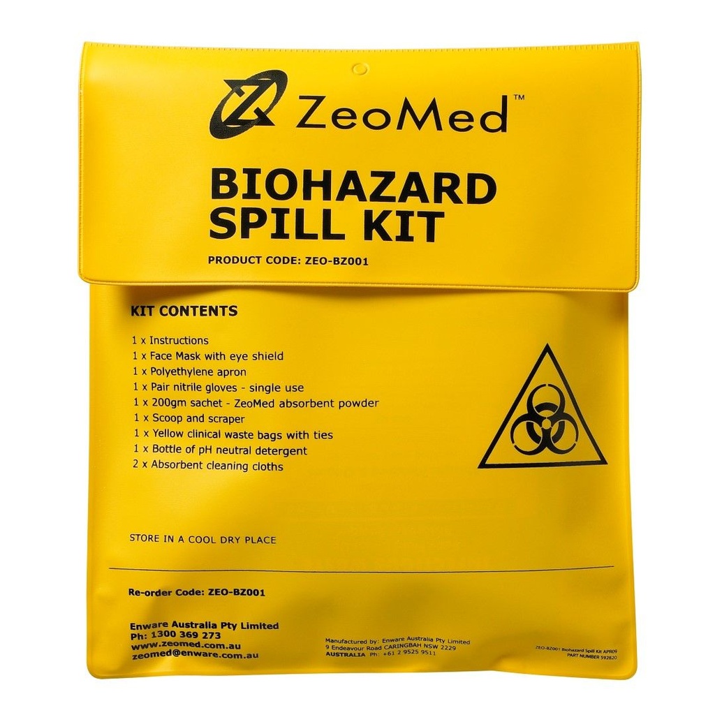 BIOHAZARD SPILL KIT (ZEO-BZ001)