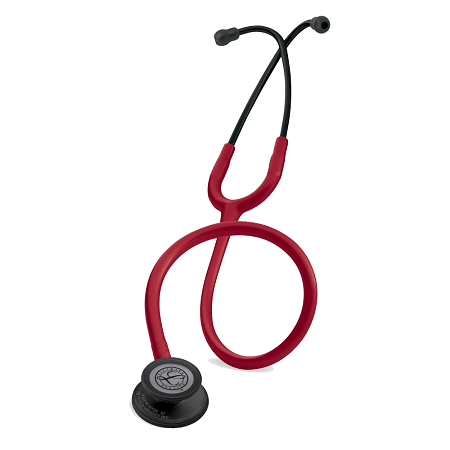 LITTMANN CLASSIC III STETHOSCOPE BURGUNDY TUBE, BLACK CHESTPIECE, BLACK STEM & EARPEICE 5868 EACH