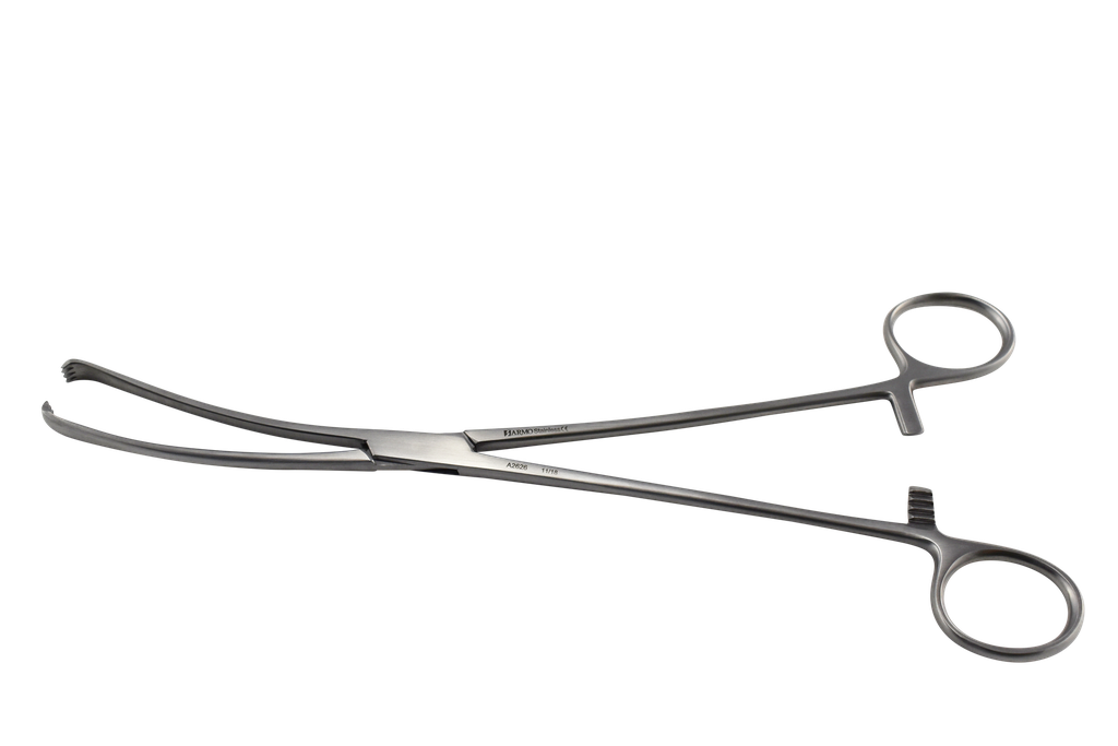 ARMO UTERINE FORCEPS TEALE VULSELLUM CURVED 25CM (A2626)