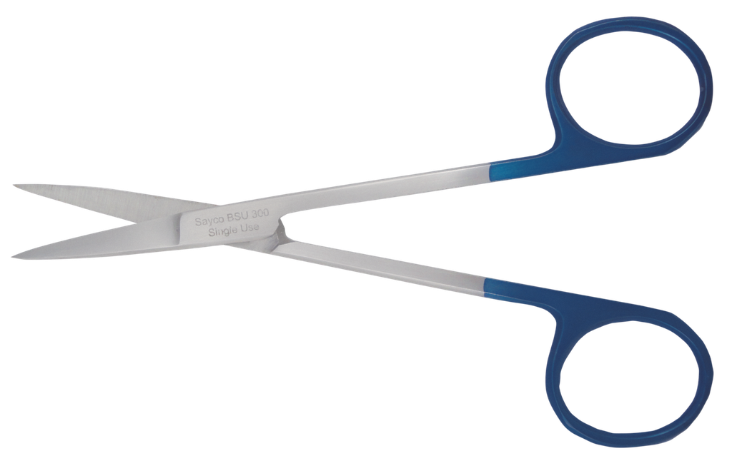 SAYCO STERILE SCISSORS IRIS STRAIGHT 11.5CM BSU300 EACH