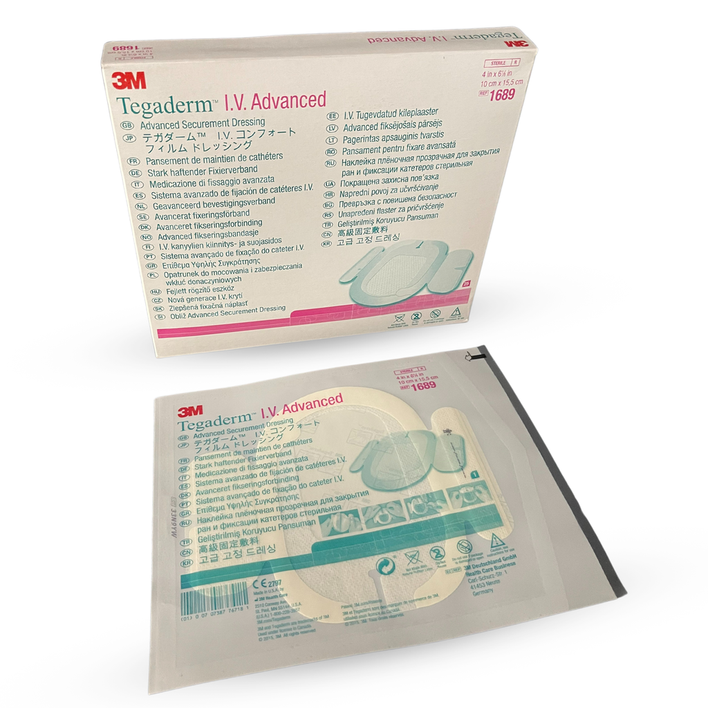 3M TEGADERM IV ADVANCED SECUREMENT DRESSING 10CMX15.5CM - 100 (1689)(4BOXES/CTN)