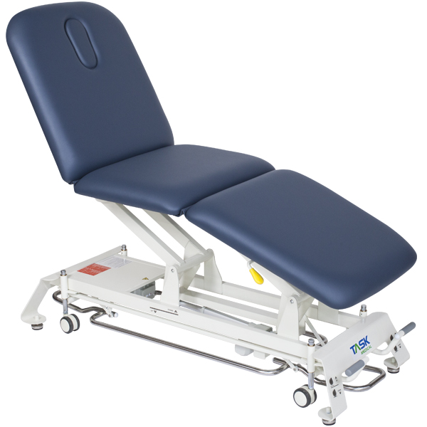 TASK CAMINO HI-LO MEDICAL EXAMINATION COUCH BLUE  3 SECTION 1 MOTOR 70CM WIDE 360 FOOT CONTROL BAR 250KG SWL (GB001112)