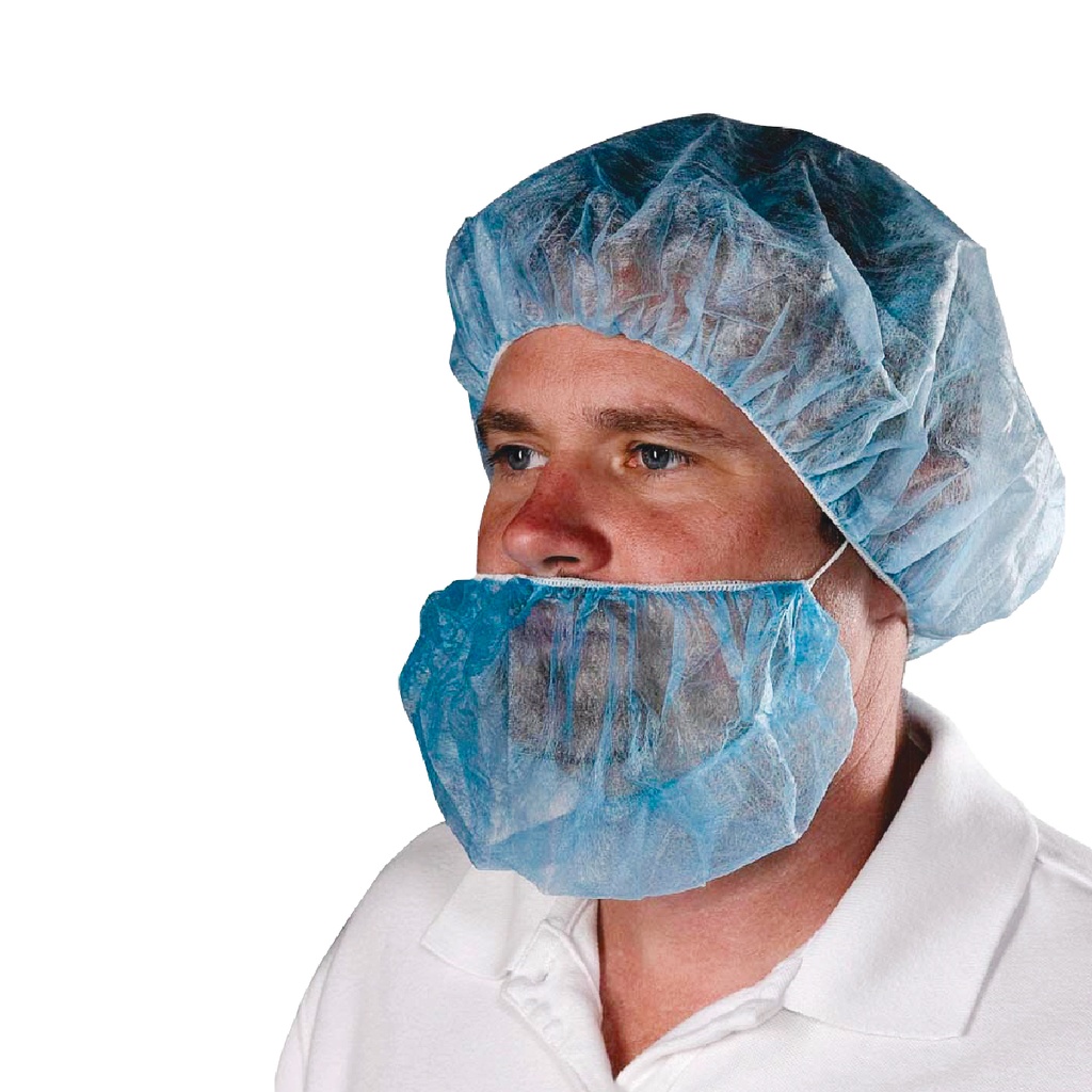 TASK DISPOSABLE NON-WOVEN BEARD COVER 18" 12GSM - 100