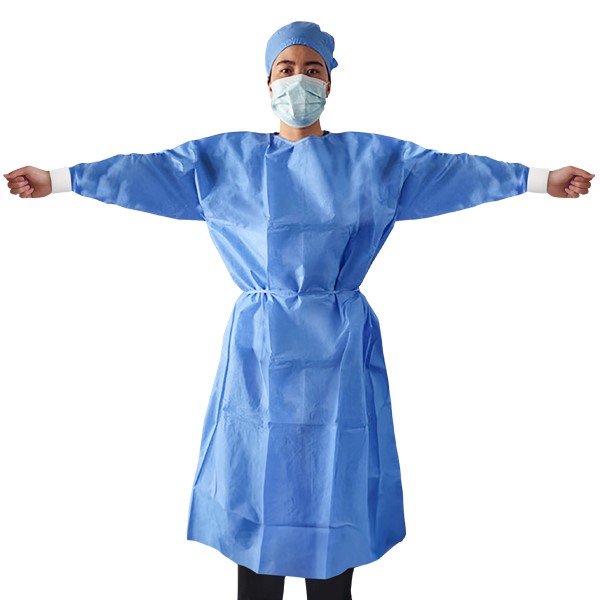 TASK SMS BLUE ISOLATION GOWN 25GSM BLUE - Carton of 50