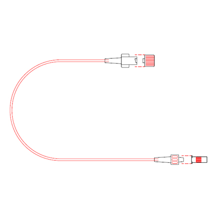 TUTA MIN VOLUME EXTENSION TUBE 25CM FEMALE LUER LOCK TO MALE LUER LOCK 50.309 BOX-100