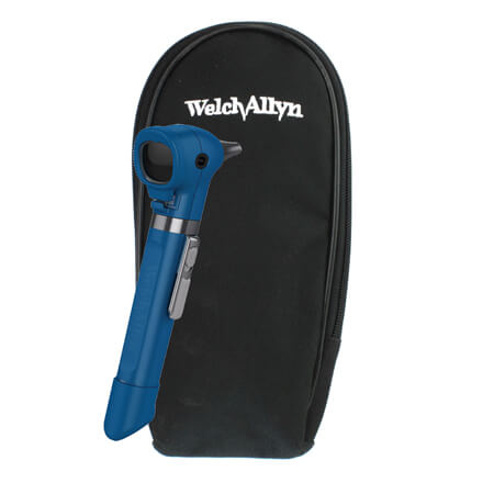 WELCH ALLYN POCKET LED OTOSCOPE 6 WATT WITH HANDLE & SOFT CASE BLUEBERRY COLOUR (22880-BLU)