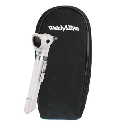 WELCH ALLYN POCKET LED OTOSCOPE 6 WATT WITH HANDLE & SOFT CASE VANILLA COLOUR (22880-WHT)