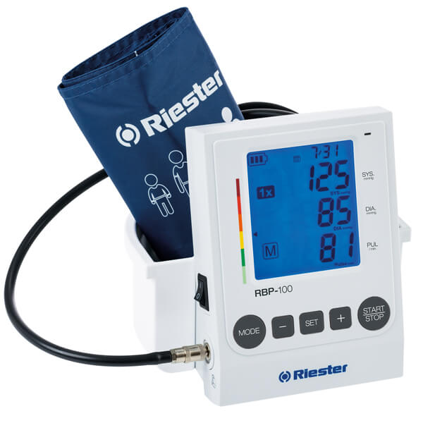 RIESTER RBP-100 DIGITAL BP MONITOR DESK MODEL WITH ADULT & OBESE CUFF (RI.1740)