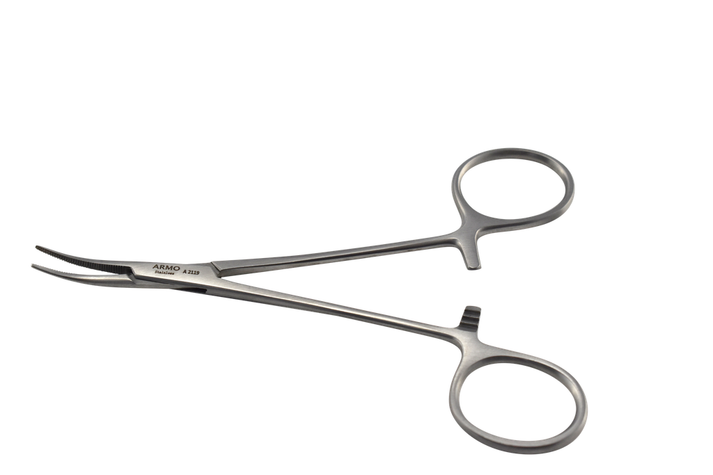 ARMO MICRO MOSQUITO ARTERY FORCEPS 12CM -CURVED (A2119) EACH