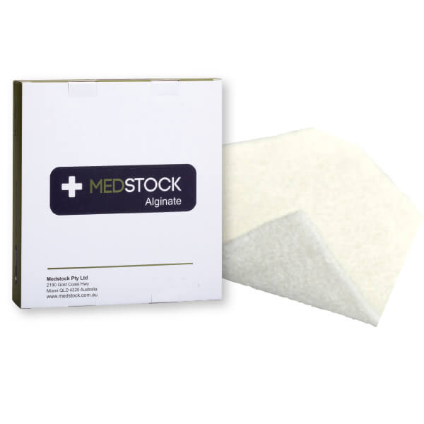 MEDSTOCK ALGINATE DRESSINGS 5X5CM MS0505A BOX-10