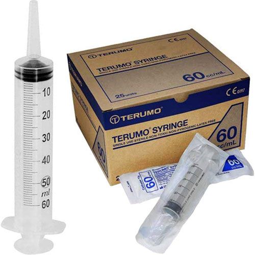 TERUMO SYRINGE 60ml CATHETER TIP - Box of 100 (SS+60C)