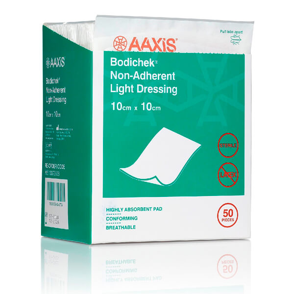 BODICHEK NON ADHERENT DRESSING 10 X 10CM 13070028 BOX - 50