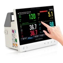 AIVIEW V10 PATIENT MONITOR 5 LEAD ECG, SPO2, NIBP, RESP, PR, TEMP PRINTER & 11.6" COLOUR TOUCH SCREEN