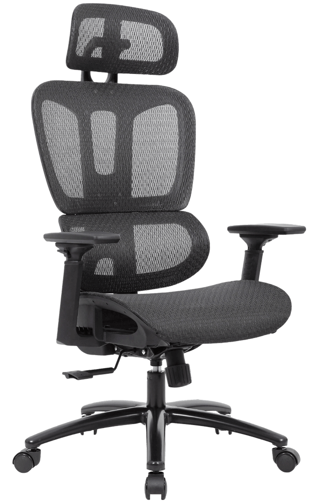 EXECUTIVE CHAIR MONTANA, WITH ARMS, MOULED FOAM, STEEL, MESH (YS123)