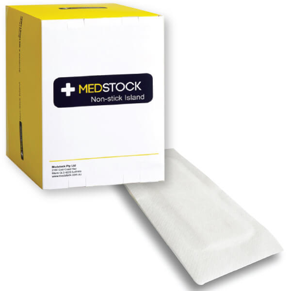 MEDSTOCK FABRIC ISLAND DRESSING 8x15CM - Box of 75 (MS100815NSI)