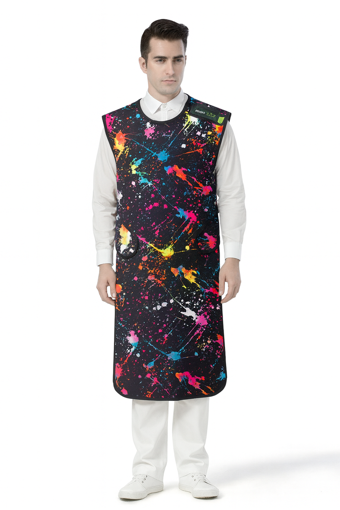 UNIRAY COAT APRON MAXLITE WITH BACK PROTECTION, 0.5/0.25MM PB, SMALL, L-90, W- 55CM - RETRO UF111711