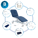 Task Medical 3 Section Hi-Lo Examination Couch With Starter Bundle