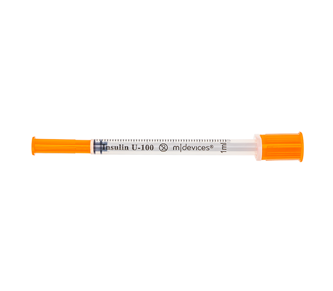 Multigate Insulin Syringe - Standard, Fixed Needle, 1mL, 29Gx8mm - Box of 100