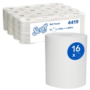 KIMBERLY-CLARK SCOTT TOWEL ROLL 19CMx100M 
 - 16 (4419C)