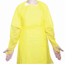 HALYARD IMPERVIOUS THUMBS UP FILM GOWN WITH THUMBHOOKS YELLOW, X-LARGE 7003 - 75