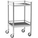 TASK STAINLESS STEEL TROLLEY NO DRAW 50X50X97CM