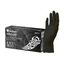 SAFETOUCH BLACK POWDER FREE LATEX GLOVES LARGE - 100