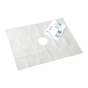 TASK MEDICAL STERILE FENESTRATED DRAPE 50X68CM, 4 POLY LINES, 10CM DIAMETER OPENING - 20