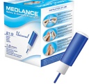 MEDLANCE PLUS UNIVERSAL SAFETY LANCETS 21G 1.8mm, BLUE - Box of 200 (89551)