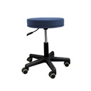 TASK MEDICAL ROUND STOOL NAVY BLUE