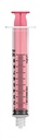 UNIFIX SYRINGE 10ML LUER LOCK WITH RED PLUNGER - 100 (UX10LR)