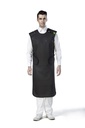 UNIRAY COAT APRON MAXLITE WITH BACK PROTECTION, 0.5/0.25MM PB, SMALL, L-90, W- 55CM - BLACK UF111711