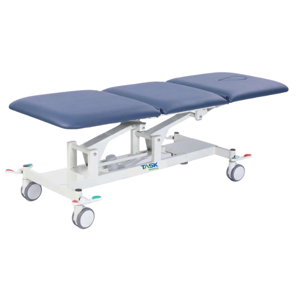 Task Medical Premium Hi-Lo Examination Couch 3 Section 3 Motor Navy Blue (CY - C108E3 BLUE)