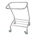 TASK MEDICAL LINEN SKIP TROLLEY SINGLE WITHOUT LID - 38X54X85cm
