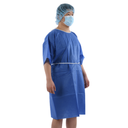 TASK MEDICAL PATIENT GOWN HALF SLEEVES MEDIUM 115x137cm - Carton of 50